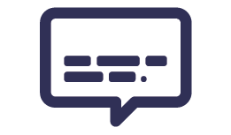 Icon of a speech bubble